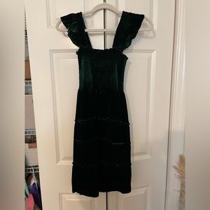 Hill House Nap Dress- Tiny Ellie in Emerald youth 11/12 (womens small)